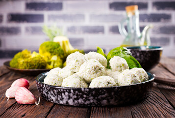 cutlets from chicken and broccoli