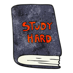 freehand textured cartoon study book