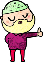 cartoon man with beard