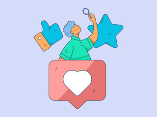 Business People Flat Vector Concept Operation Hand Drawn Illustration
