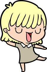 cartoon woman