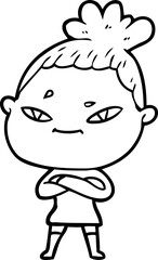 cartoon woman
