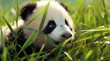 Fototapeta premium Cub basks UHD wallpaper