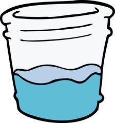 cartoon doodle glass of drink