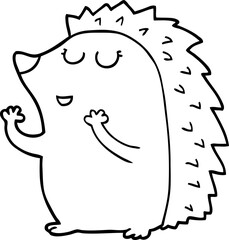 cartoon hedgehog