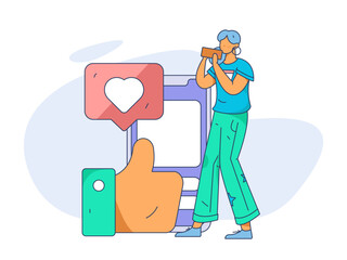 Business People Flat Vector Concept Operation Hand Drawn Illustration
