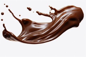 Transparent Background With Melted Chocolate Photorealism