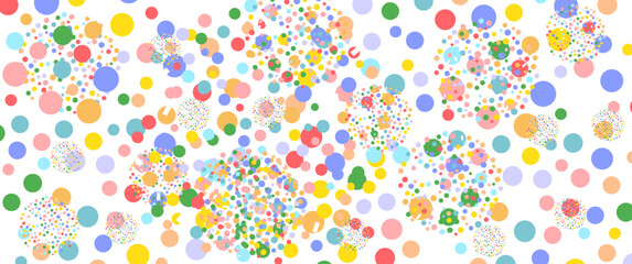 Abstract geometric background frame. Seamless pattern of colorful. Vector illustration for cheerful and happy designs. Perfect for wallpapers, fabrics, and backgrounds.