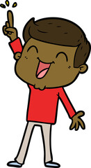 cartoon man laughing