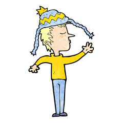 cartoon boy in hat