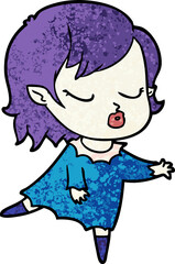 cute cartoon vampire girl