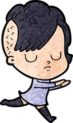 cartoon woman