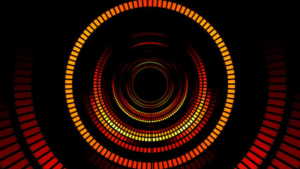 abstract background with colorful lights and circles