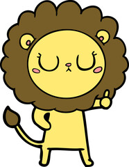 cartoon lion