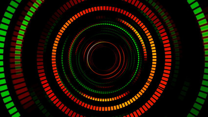 abstract background with colorful lights and circles
