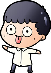 cartoon man staring