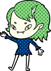 cartoon friendly vampire girl