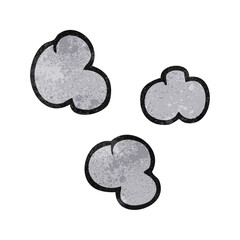 freehand textured cartoon smoke clouds