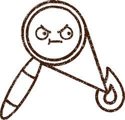 Magnifying Glass Charcoal Drawing