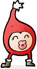 cartoon funny christmas creature