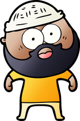cartoon bearded man