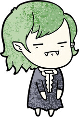 cartoon undead vampire girl