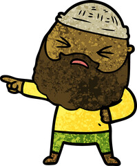 cartoon man with beard