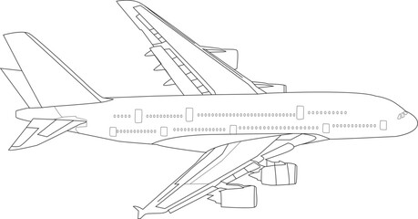 Obraz premium Air Plane dot marker