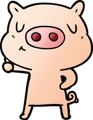 cartoon content pig