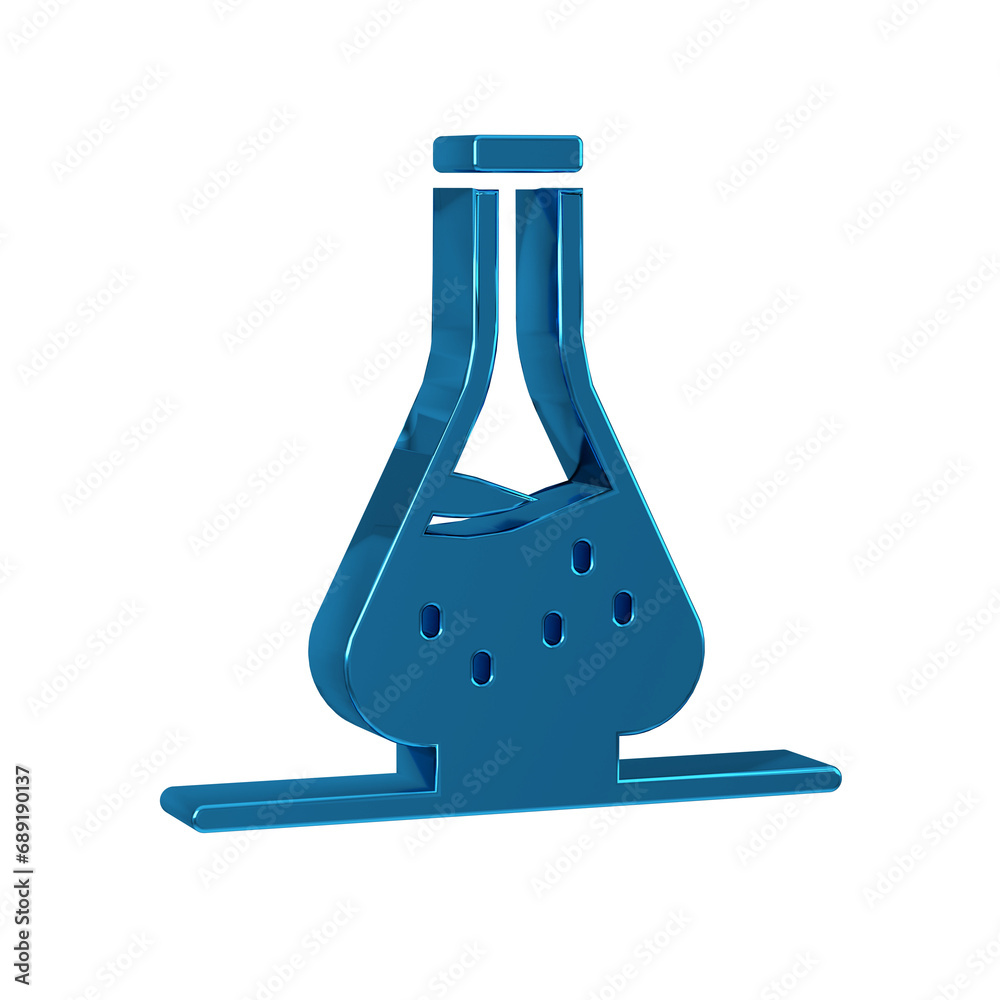 Sticker Blue Decanter for wine icon isolated on transparent background.