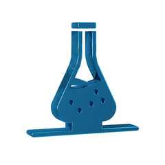 Blue Decanter for wine icon isolated on transparent background.