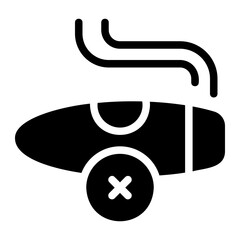 no cigar glyph icon