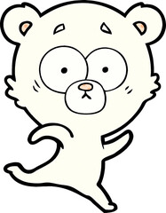 surprised polar bear cartoon