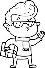 Fototapeta premium cartoon cool guy