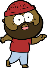 cartoon bearded man