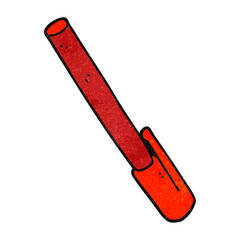 freehand retro cartoon pen