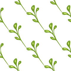 Ornate and organic, this seamless nature-inspired pattern blends doodle.