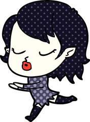 cute cartoon vampire girl