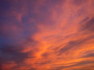 red sky background