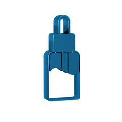 Blue Vape liquid bottle for electronic cigarettes icon isolated on transparent background.