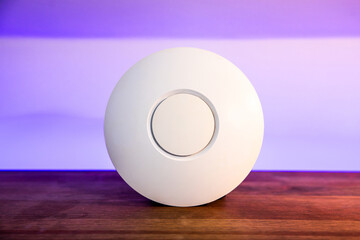 Generic Internet wifi device router on wooden surface