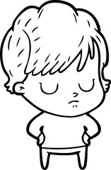 cartoon woman