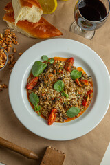 plato de risotto