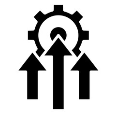 Operational Efficiency icon line vector illustration