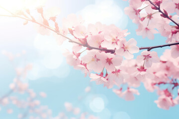 Fototapeta na wymiar Blue love light wedding flower vintage white sky soft dreamy background colorful floral