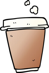 cartoon doodle coffee cup