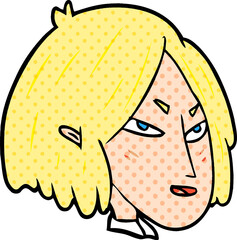 cartoon woman