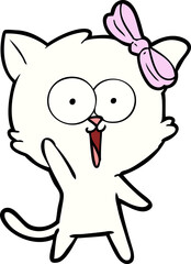 Fototapeta premium cartoon cat