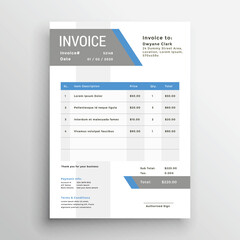 Minimal Invoice Layout