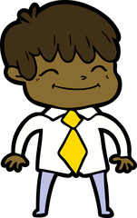 cartoon happy boy